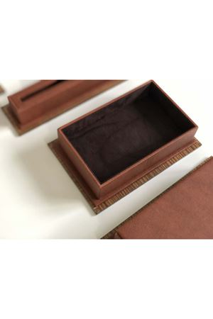 Taba Deluxe Deri Ahşap Sümen Takımı