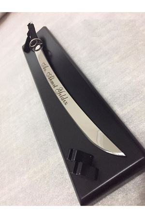 Ahşap Sehpalı Özel Paslanmaz Kılıç 43cm