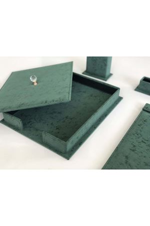 Zeytuni Yeşil Sümen Takımı Hand Made
