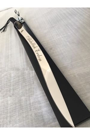 Ahşap Sehpalı İsme Özel Paslanmaz Kılıç 85cm