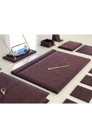 EL YAPIMI Bordo Rustik Sümen Takımı Hand Made