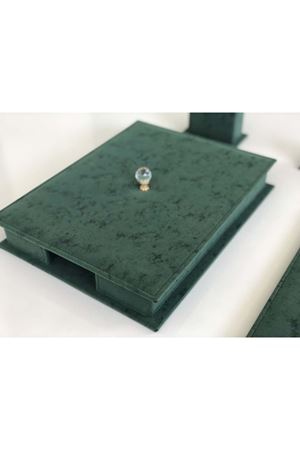 Zeytuni Yeşil Sümen Takımı Hand Made