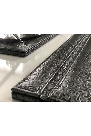 EL YAPIMI Hançer Yaprağı Siyah Sümen Takımı Hand Made