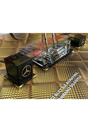 Mercedes Logolu Masa Kristal Seti (isteğe göre logo hazırlanır)