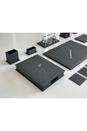 Osmanlı Gri Siyah Luxury Sümen Seti Hand Made