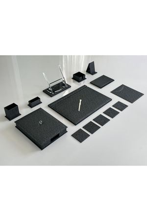 Osmanlı Gri Siyah Luxury Sümen Seti Hand Made