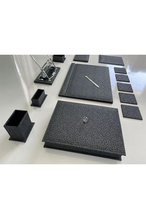 Osmanlı Gri Siyah Luxury Sümen Seti Hand Made