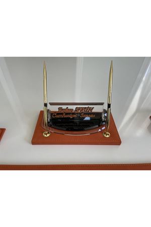 Jaguar Turuncu Sümen Seti Luxury Desk Set Hand Made