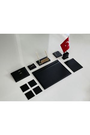 Bayraklı Siyah Hediyelik Ekonomik Sümen Takımı
