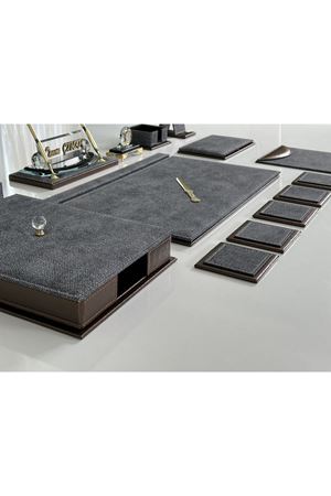 MARJİNAL VIP EL YAPIMI Gri Kahve Design Saatli Sümen Makam Takımı V.I.P