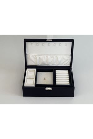 Lacivert Luxury El Sanatı V.I.P  Mücevharat Takı Kutusu 20x30cm İsminize Özel