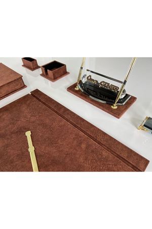 Taba Kadife Macan El Sanatı Sümen Takımı Hand Made