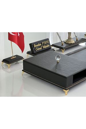 ÜST SEVİYE Sümenvadisi Siyah Deluxe Deri Scrikss Markalı Kalem Saat Yüzük Kutulu