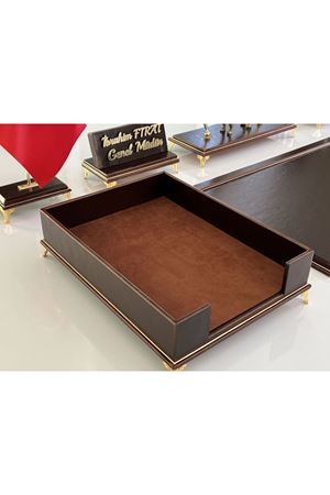 ÜST SEVİYE Sümenvadisi Acı Kahve Deluxe Deri Scrikss Markalı Kalem Saat Yüzük Kutulu