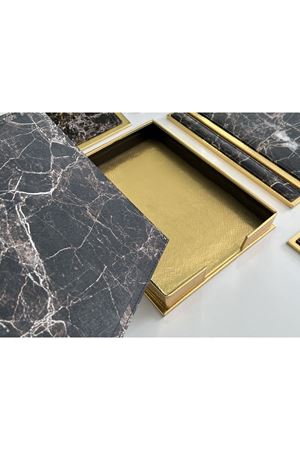 Kahvemsi & Canlı  Mermer Gold alt kısmı düz Gold Deri V.I.P Sümen Makam Takımı