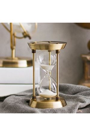 SÜMENVADİSİ Bronz Ofis Kum Saati 17cm  (30 dakika) Avrupa