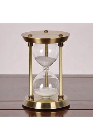 SÜMENVADİSİ Bronz Ofis Kum Saati 17cm  (30 dakika) Avrupa