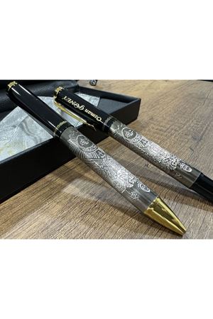 Orjinal Kalemler Osmanlı VIP Özel Kabartmalı tükenmez+roller