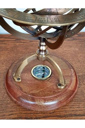 Pusulalı Horoskop Dünya Küresi 28CM Avrupa