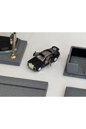 ORJİNAL DEV DÜNYA KÜRELİ ROLLS ROYCE Biblo Premium Sümen Makam Takımı Antrasit