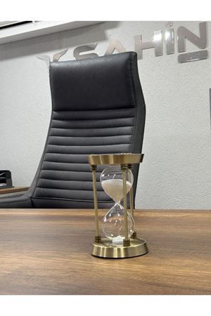 Pirinç Ofis Kum Saati 17cm 30 Dakika Avrupa İthal