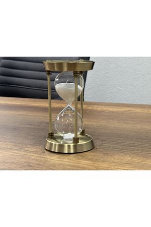 Pirinç Ofis Kum Saati 17cm 30 Dakika Avrupa İthal
