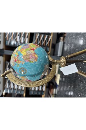 Dünya Küresi Bakır Metal Ayak Eksen 32cm Avrupa İthal
