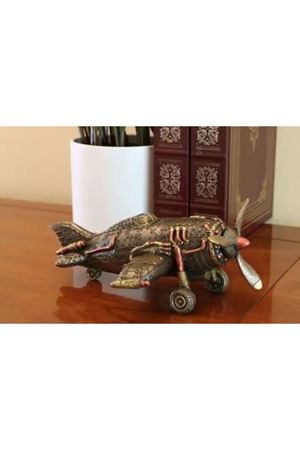 Veronese Steampunk Uçak Biblo 18cm