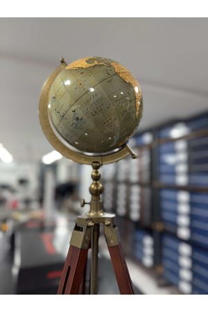 Yeşil Gold Lake Ahşap Dünya Küre VIP 75CM Avrupa iTHAL İngiltere