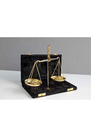 Adalet Terazisi Gold Pirinç Terazi 40 Gram 21x13cm
