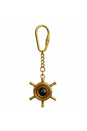 Pirinç Dümenli Anahtarlık