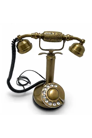 Pirinç Nostaljik Masa Telefonu