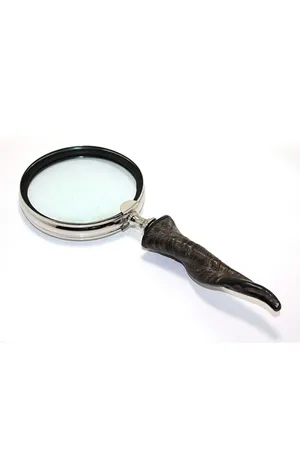 Pirinç Boynuz Saplı Büyüteç