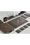 Kahve Gri Sümen Makam Takımı VIP Luxury Set