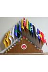 Saten Kumaş 17 Devlet Bayrakları