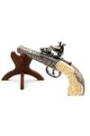 Biblo Ofis Süs Ürünü Metal ve Kemik  Ofis ürünü Süs Flintlock Pocket Pistol  London  1795 Replika Tabanca