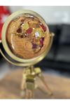 Orijinal Lüks 62cm Dünya Küre 1.Sınıf Ahşap Parlak Özel Küre Metal çerçeve İTHAL AVRUPA
