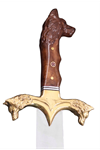 Üç Başlıklı Kurt Kılıç 90cm Kadife