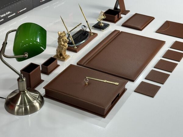 EL YAPIMI PREMİUM Lüks Lion Taba Sümen Makam Takımı