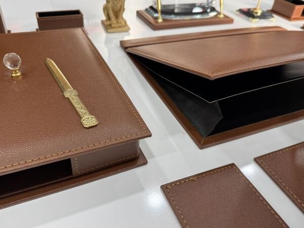 EL YAPIMI PREMİUM Lüks Lion Taba Sümen Makam Takımı