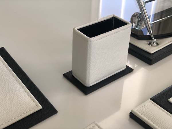 Beyaz Siyah Sümen Takımı El Yapımı VIP