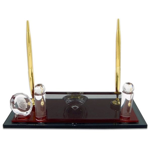 Kristal Masa İsimliği 521 siyah bordo