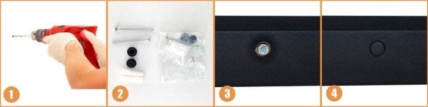 Deri Çerçeveli Düğmeli Makam Arkalığı 80x120 - Bordo