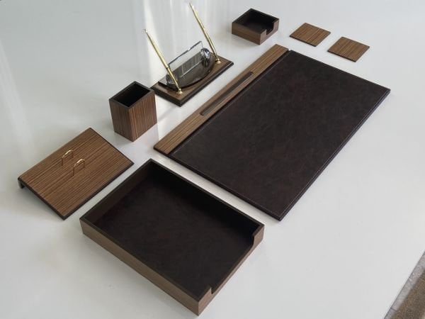 Kahve Ahşap Sümen Seti