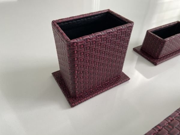 EL YAPIMI Bordo Baklava Desen El Sanatı V.I.P Sümen Seti Hand Made