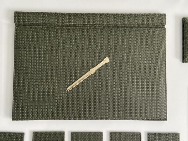 Yeşil Ekose Deri Sümen Makam Takımı