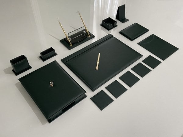 EL YAPIMI Yeşil Gümüş Kalem Sümen Takımı Ultralüks VIP Sümen Seti