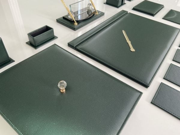 EL YAPIMI Yeşil Gümüş Kalem Sümen Takımı Ultralüks VIP Sümen Seti