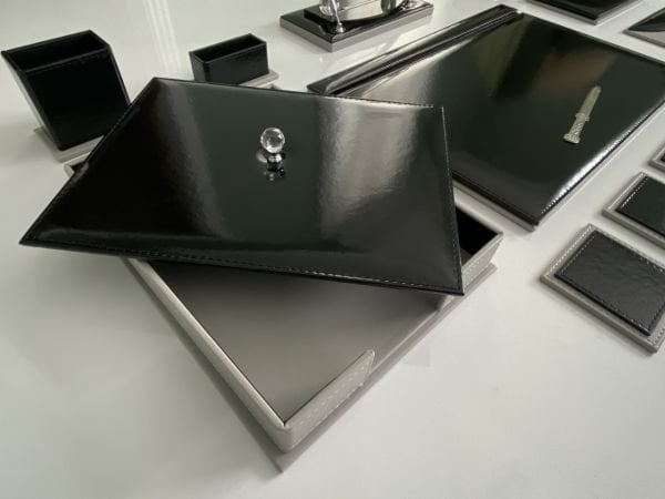 Siyah altı Gri Sümen Takımı  Consept Exclusive Hand Made