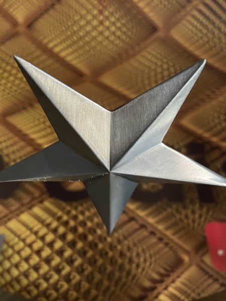 Ay Yıldız Metal Biblo Gümüş (20 Cm)